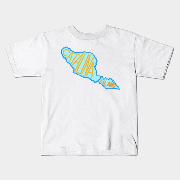 Catalina Island California Kids T-Shirt by avadoodle